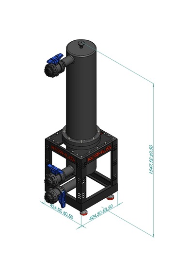 SİSTEM PATENTLİ 1 MİKRON KORHUS HAVUZ FİLTRESİ 40 m³/h