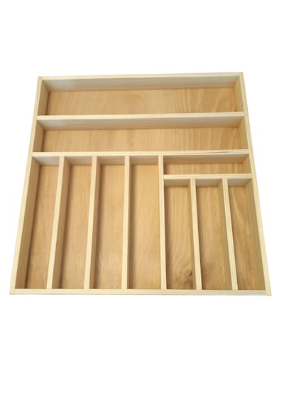 Ahşap Kaşıklık 45x46 Cm. Mutfak Çekmecesi Kaşıklık Ve Servis Gereçleri Düzenleyici