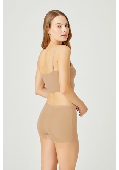 Cottonill Basic Lazer Kesim Dikişsiz Kadın Boxer Külot 3'lü Paket - 2 Çok Renkli 3
