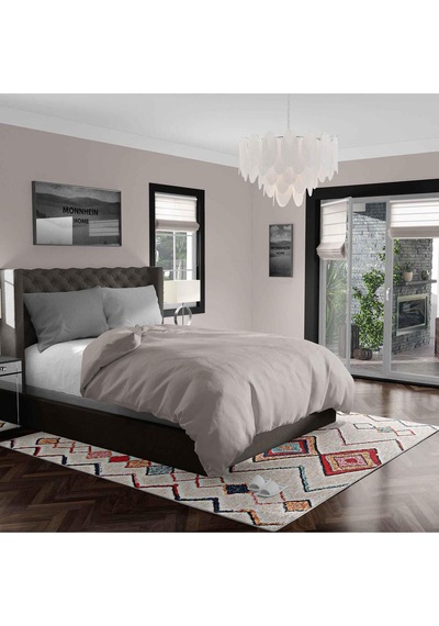 Kaymaz Taban Yıkanabilir Halı Mutfak, Salon, Yatak Odası İçin Modern Dijital Baskı Halı Slnhalı72 - 281 Çok Renkli