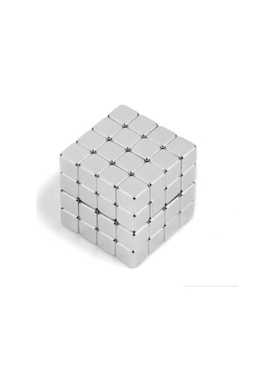 Dünya Magnet 125 Adet 5x5x5 Küp Neodyum Mıknatıs - Güçlü Magnet 125'li Paket