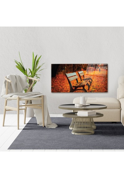 Decorita Cam Tablo | Parkta Sonbahar | 40cm x 80cm