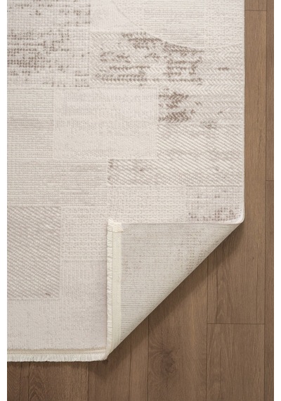 Luxia Lu003g Krem Gri Akrilik Modern Salon Koridor Yatak Ve Oturma Odası Halısı-1775 Krem - Gri