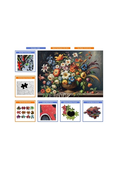 Nova Puzzle 1000 Parça Çiçeklerle Dolu Bir Düş Natürmort Puzzle - 41203