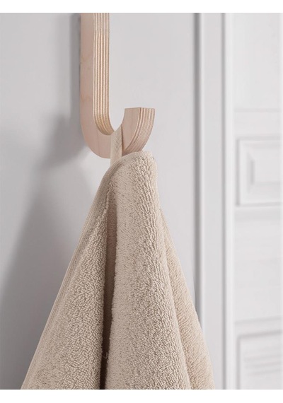 %100 Cotton Saç Havlusu Maura 70x140 Cm Bej