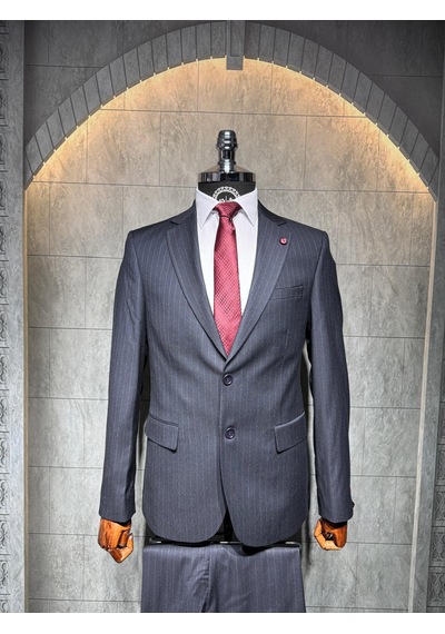 Dupont Classics Dupont Erkek Slim Fit 6 Drop Çizgili Viskon Mono Yaka Çift Düğme Çift Yırtmaç 2 Li Takım Elbise Lacivert Dupont Classics Dupont Erkek Slim Fit 6 Drop Çizgili Viskon Mono Yaka Çift Düğme Çift Yırtmaç 2 Li Takım Elbise Lacivert