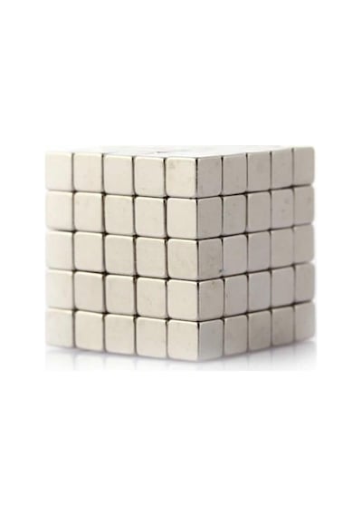 Dünya Magnet 125 Adet 5x5x5 Küp Neodyum Mıknatıs - Güçlü Magnet 125'li Paket