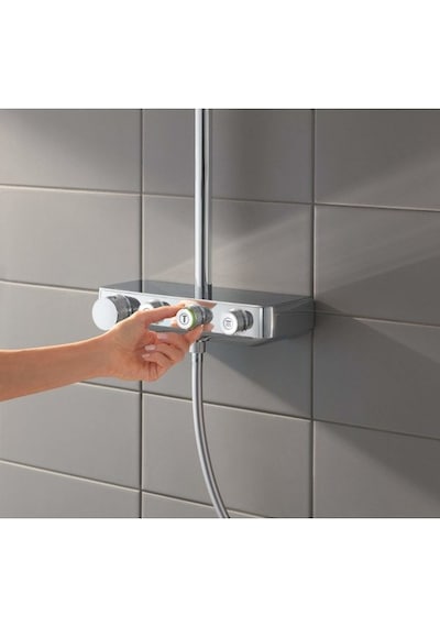 Grohe Euphoria Smartcontrol System 310 Duo Duvara Monte Termostat Krom