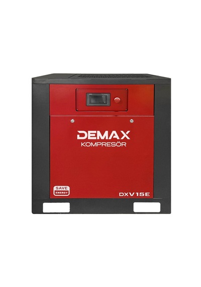 Demax 15 Hp İnventörlü Vidalı Hava Kompresörü Tek Makine