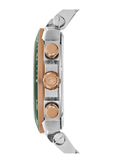 Gc Gcz14009g9mf Quartz Çelik Rose/gri Yeşil Kadran 10 Atm 44 Mm Erkek Kol Saati