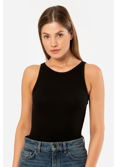 Kadın Halter Yaka Fitilli Atlet 001