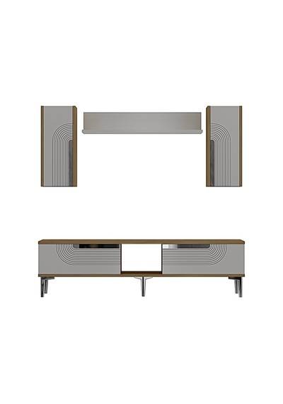 Tvr1502dbs Meyra Tv Ünitesi Takımı Safirmeşe-beyaz-sılver 150cm Safirmeşe - Beyaz - Gümüş