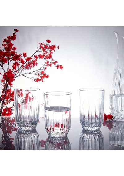Paşabahçe Echo Damla 3'lü Meşrubat Bardağı - 350 Ml Şeffaf