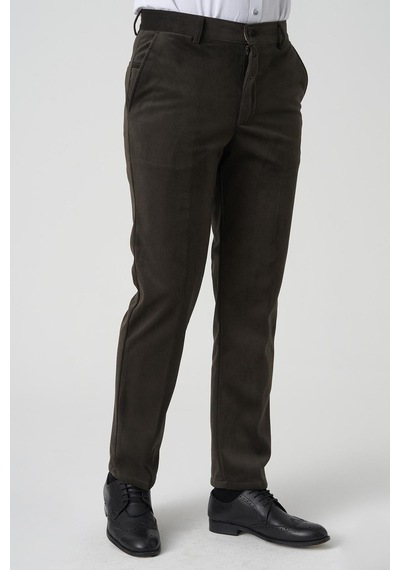 White Stone Amora P1031 Slim Fit Pamuklu Kadife Pantolon A.haki A.haki Haki