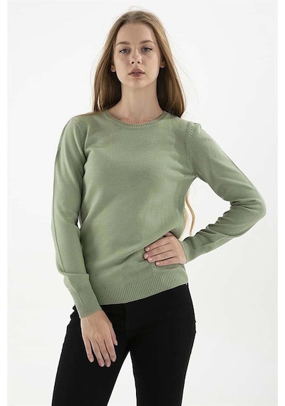 Fashion Friends Kadın Bisiklet Yaka Kazak 23k0245k1 Çağla Çağla Yeşili Fashion Friends Kadın Bisiklet Yaka Kazak 23k0245k1 Çağla Çağla Yeşili