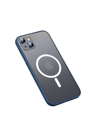 Apple Uyumlu iPhone 13 Kılıf Zore Mokka Wireless Kapak Lacivert