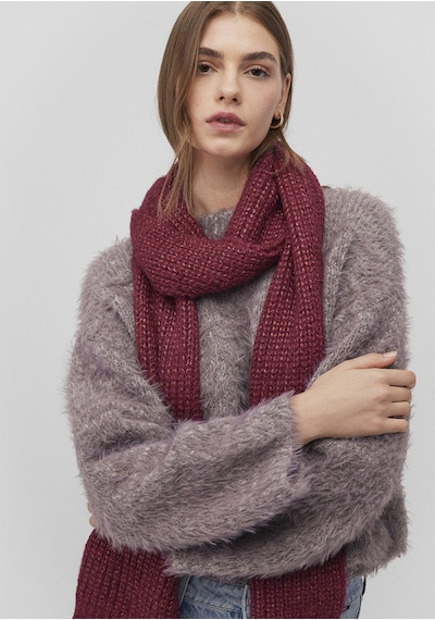 Mavi - Bordo Atkı 1912808-30214 Bordo