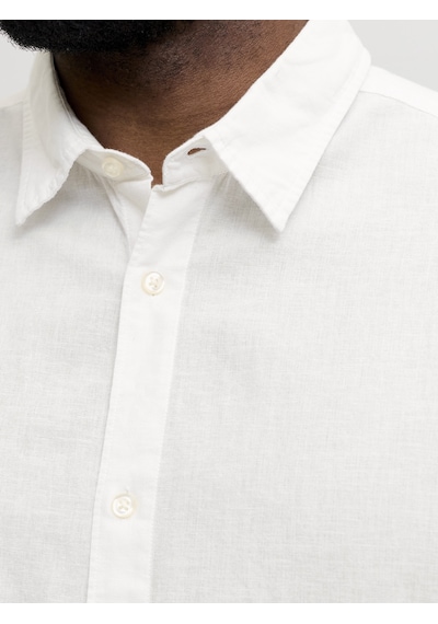 Jack & Jones Büyük Beden Kisa Kollu Gömlek - Breeze - 12294285 Beyaz