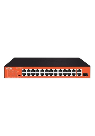 Wı-tek 24port 200w Full Poe Wı-ps526gh 10/100 Yönetilemez Switch