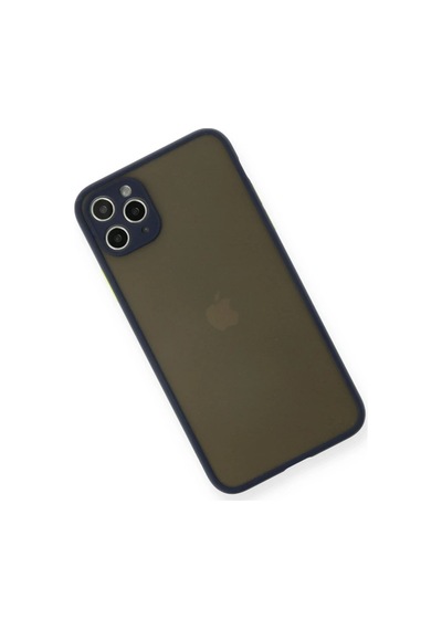 Apple Apple Uyumlu iPhone 11 Pro Max Kılıf Montreal Silikon Kapak - Lacivert