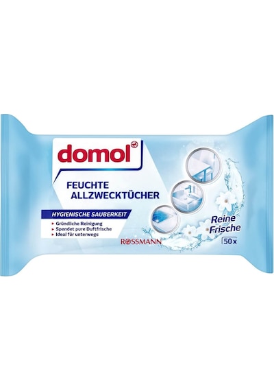 Domol Ferah Çok Amaçlı Islak Temizlik Bezi 50'li