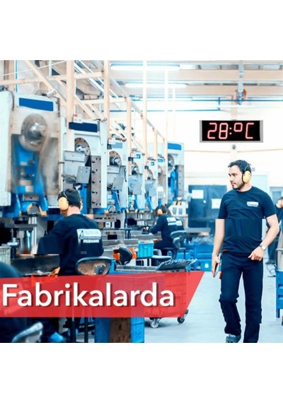 Loyka Stn-254 Saat. Nem. Derece-25 Cm Yazı Yüksekliği