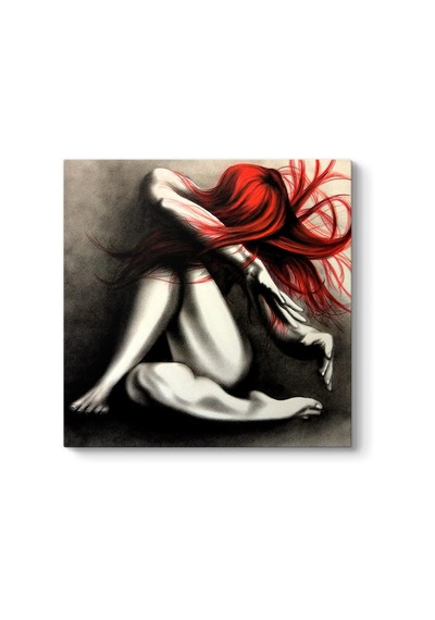 Women With Red Hair Tablo 30 X 30 -