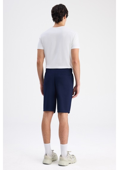 Twn Slim Fit Lacivert Düz Örme Şort 6ec136172453m 101