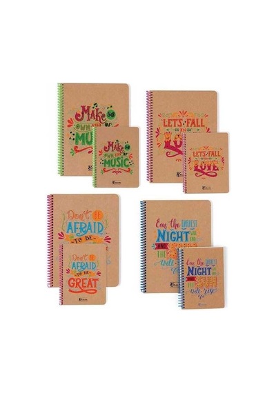 Keskin Color Doodles 12x17cm 100yp Spiralli Kareli Defter Diğer
