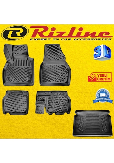 Mercedes Citan 3D Paspas + Bagaj Havuzu 2012 Sonrası Set Rizline N11.5548