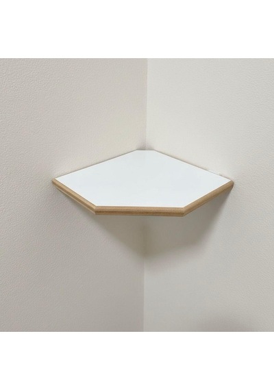 Köşe Raf Düzenleyici Mdf Açık Beyaz
