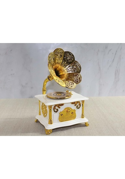 Gramafon Müzik Kutusu Beyaz 40749700