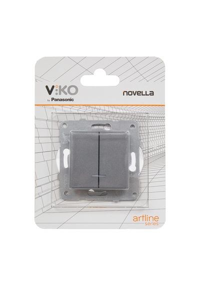 Viko Novella Trenda Füme Mekanizma+düğme Kapak Çabuk Bağlantı Işık Komütatör