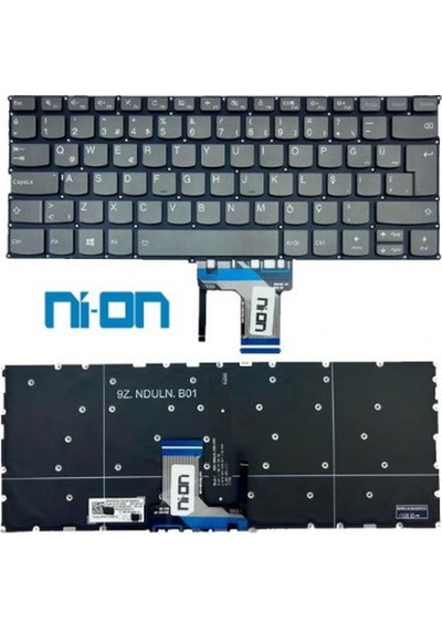 Nion Lenovo Yoga 720-12ıkb Notebook Klavye Siyah Aydınlatmalı Tr