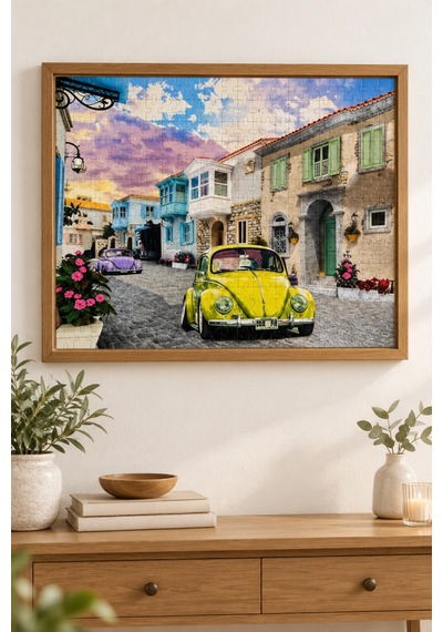 1000 Parça İlk Arabam Puzzle 48 X 68 Cm Yüksek Baskı Kaliteli Eğlenceli Puzzle