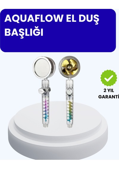 Sağanak Yağmur Etkili El Duşu Start Stop Tuşlu Su Tasarruflu - Çok Renkli