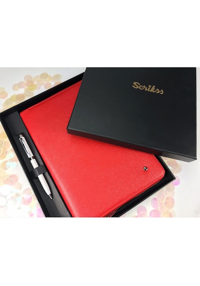 Scrikss A5 I Pad Kılıfı Kalem Kırmızı Dr8113-C2M