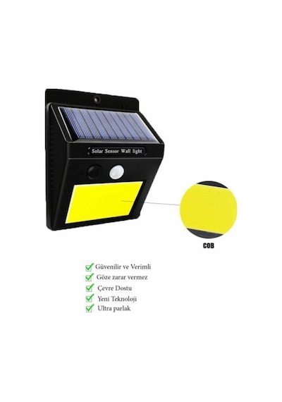 Güneş Enerjili Bahçe Lambası 48 Led Bahçe Aplik Bahçe Lambası Bahçe Aydınlatma