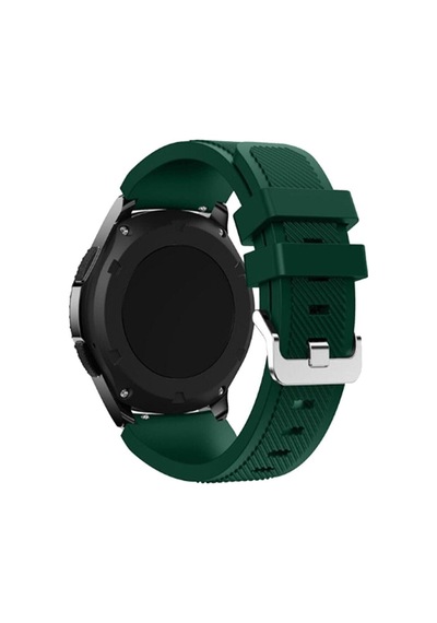 Watch Gt/gt2/gt2 Pro Klasik Çizgi Desenli 22mm Silikon Kordon R2840-askeri Yeşil