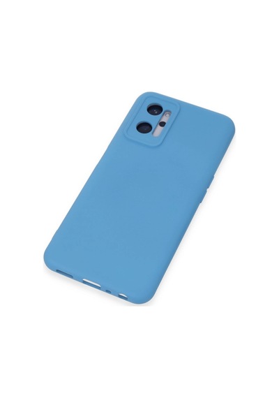Realme 9i 4g Kılıf Nano İçi Kadife Silikon - Mavi Renkli