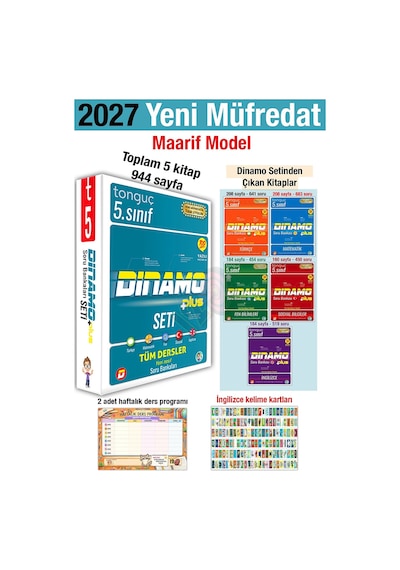 5. Sınıf 2027 Dinamo Tüm Dersler Soru Bankası Seti