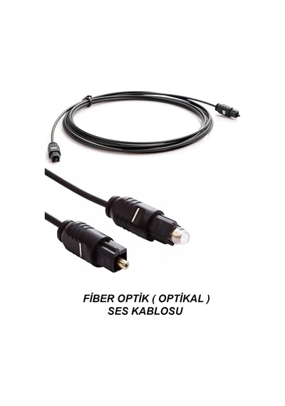 Dijital Fiber Optik Ses Kablosu Tv Soundbar Amfi Kablosu 3 Metre Optical Kablo