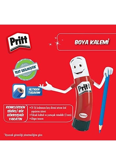 12&apos Li Uzun Kuru Boya Kalemi, 12 Renk 103 Ivory
