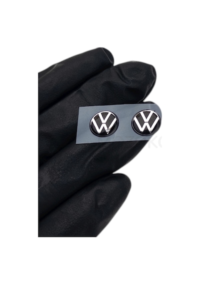 Kendinden Yapışkanlı Volkswagen Logolu 11 Mm Damla Baskılı Anahtarlık Kumanda Amblemi 2 Adet