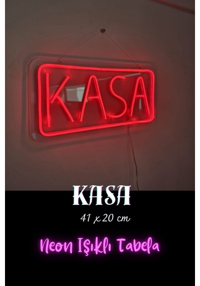 Neon Yazı Tabela Dekoratif Şeffaf Led Işık Kasa