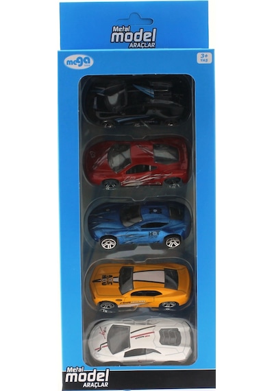 Mega Beşli Die Cast Model Araba Seti