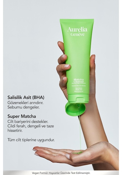 The Double Cleanse - Matcha X Matcha Set - İkili Arındırıcı Vegan Yüz Temizleme Jeli Seti