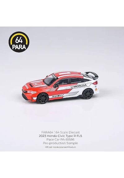 Para64 Honda 2023 Civic Type R Fl5 Red Pacecar Pa-55586 Çok Renkli