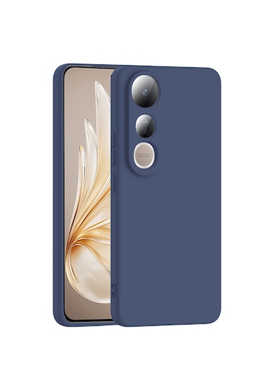 Vivo V50 Lite 4g Kılıf Yumuşak Silikon Kamera Korumalı Lansman Pazarplus Lacivert