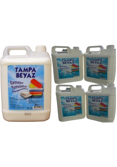 Nrm Tampa Beyaz Çamaşır Yumuşatıcı Nrm Koli Paket 4 Adet 4'lü Set